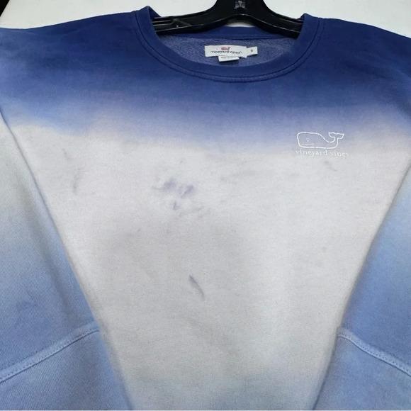 Vineyard Vines Women’s Ombré Blue Sweatshirt Size Small - Picture 2 of 8